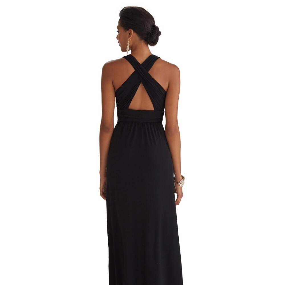 WHBM Cross-back Matte Jersey Gown - Size 00P